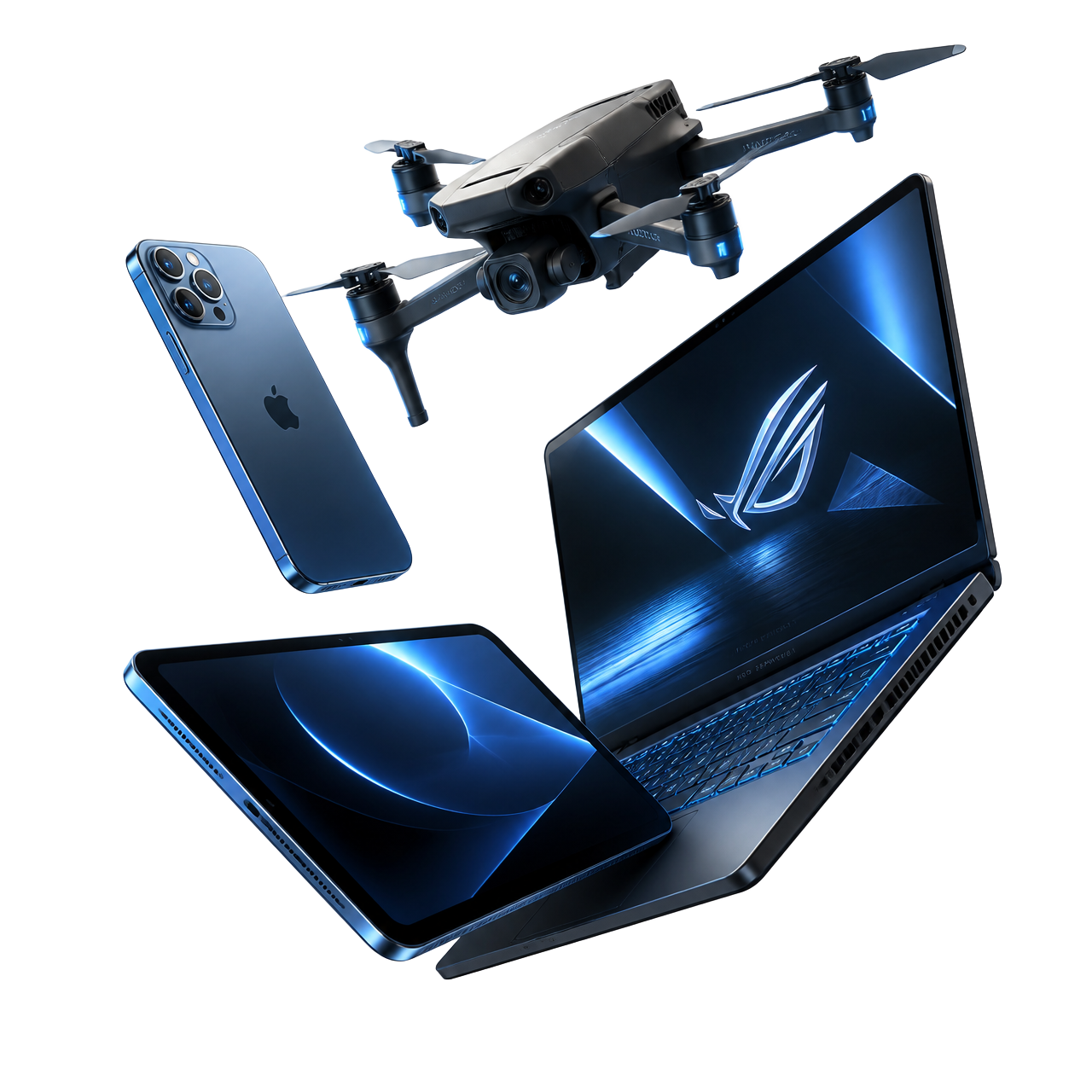 Phone, tablet, laptop and drone repaired by Techy