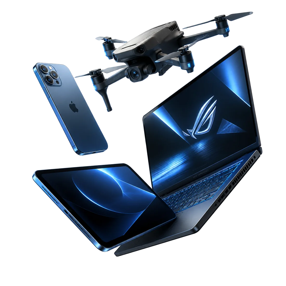 Phone, tablet, laptop and drone repaired by Techy