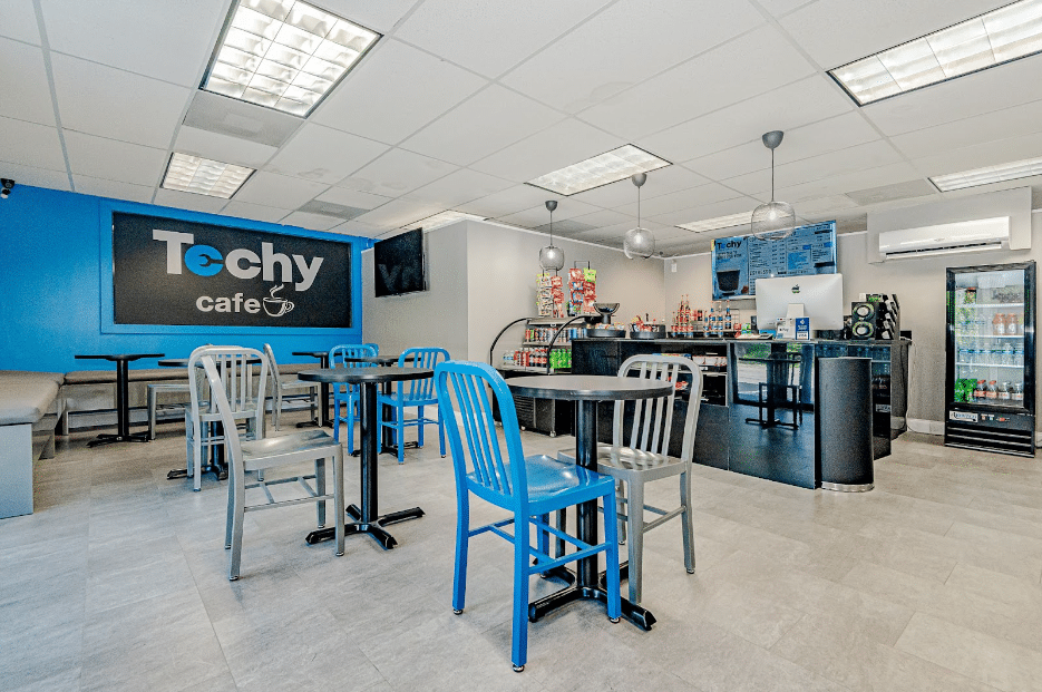 techy coffee store