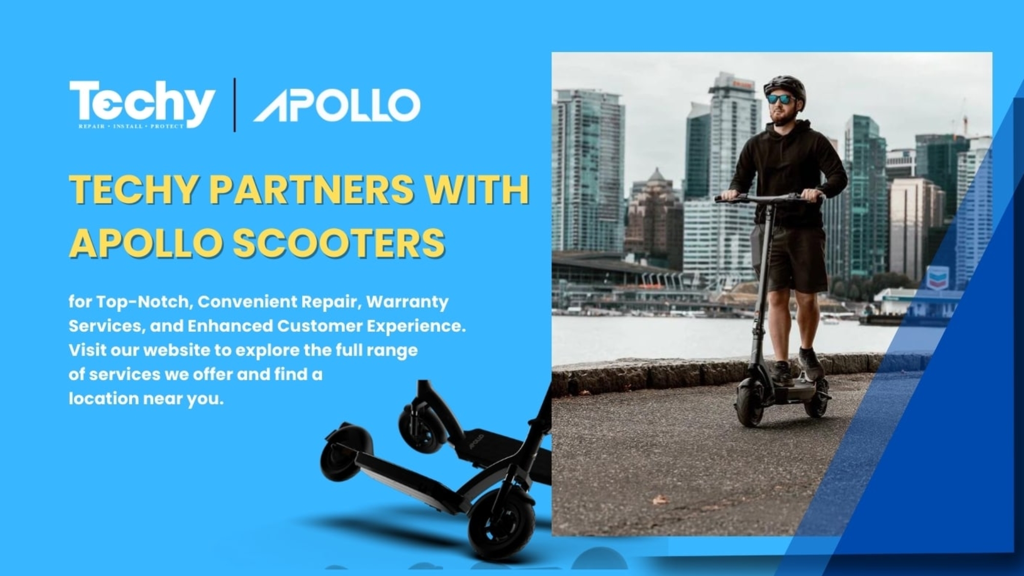 Techy Partners with Apollo Scooters