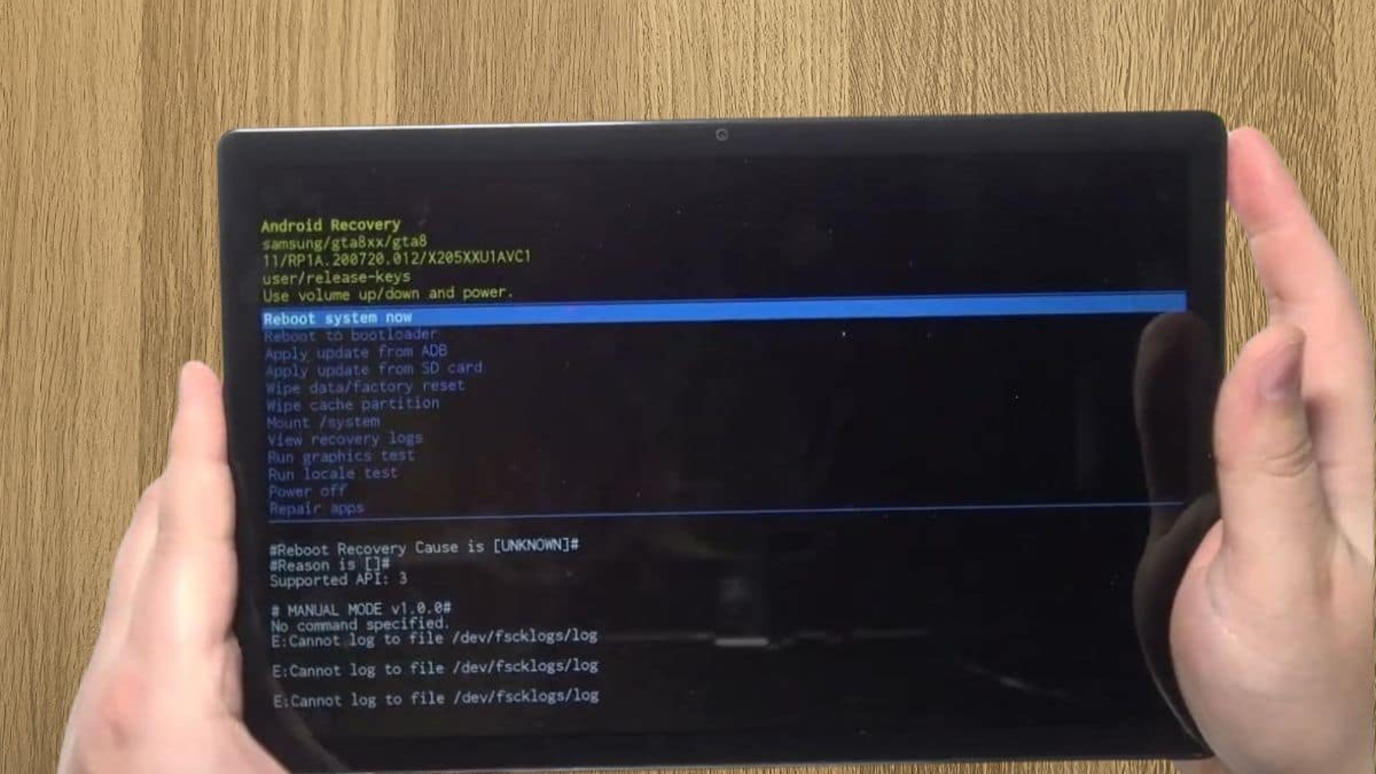 how to reset Samsung Galaxy tablet
