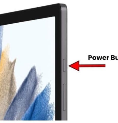 Power Button On The Samsung Tablet